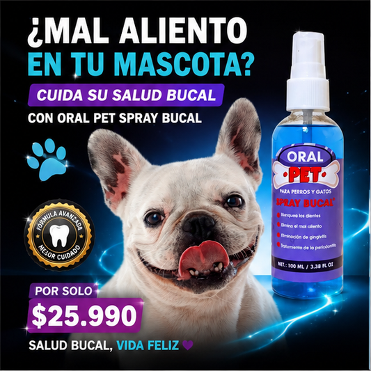 Oral Pet Spray Bucal Limpiador Mascotas