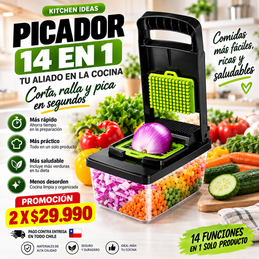 Picador Verdura 14 En 1