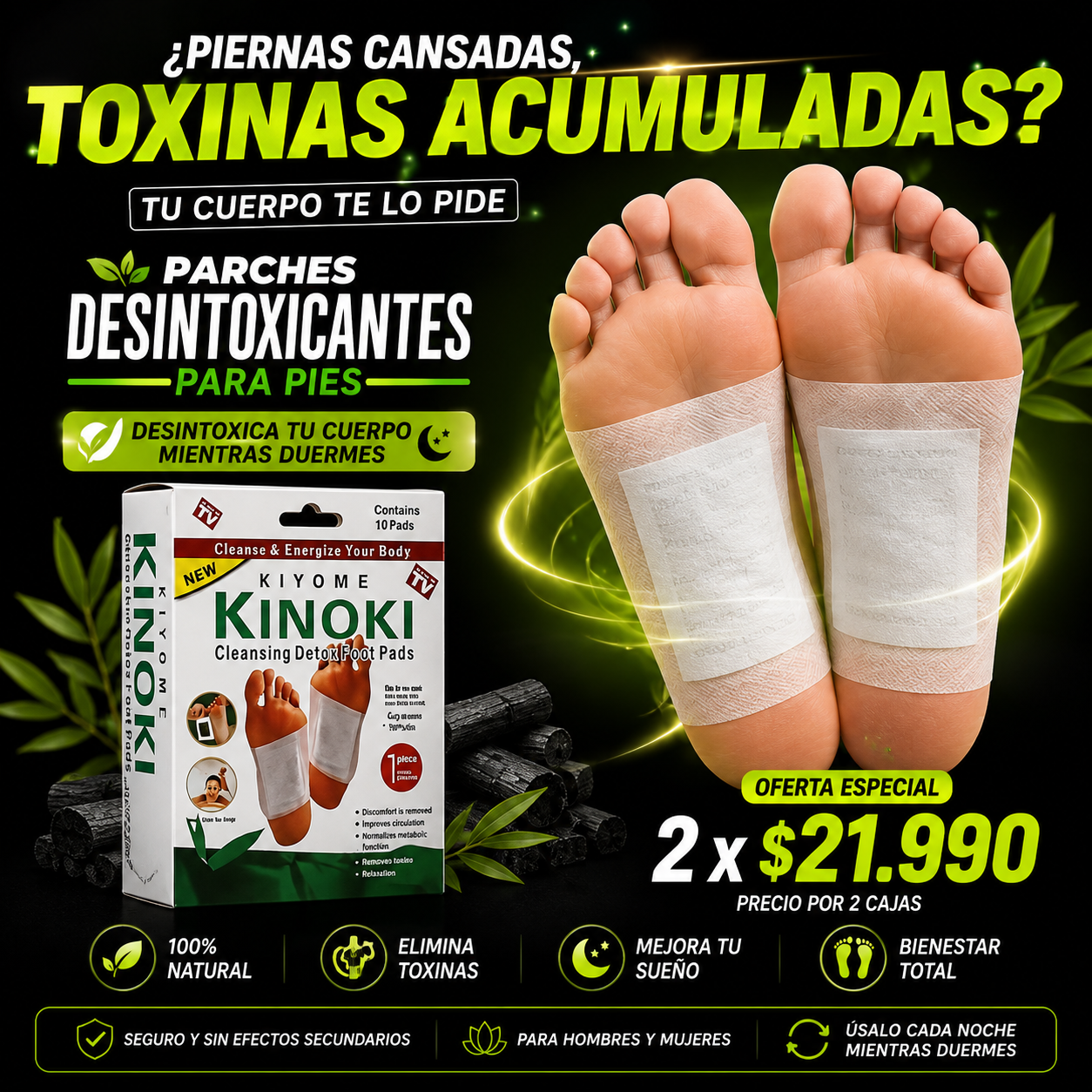 🔥 Parches Kinokis para pie