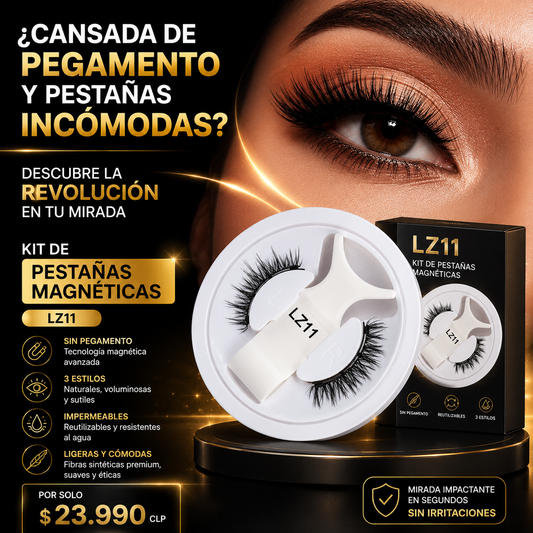 Kit De Pestañas Postizas Magnéticas LZ11