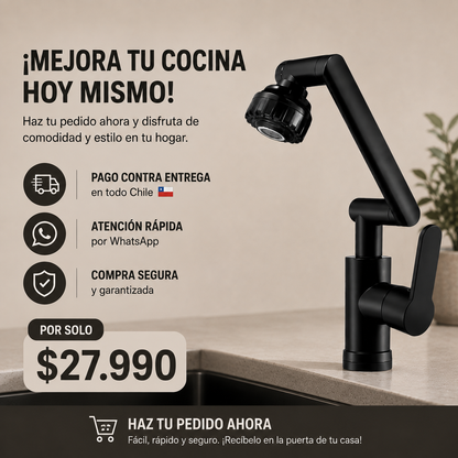 FL - LLAVE MONOMANDO 180° DE COCINA