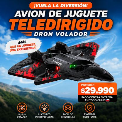 Avión de juguete teledirigido.