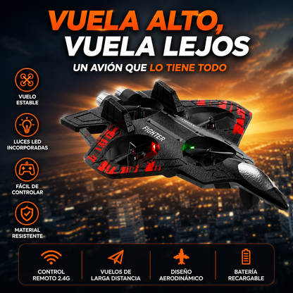 Avión de juguete teledirigido.