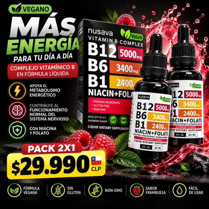 VITAMINA B12 NUSAVA COMBO X 2 UNIDADES