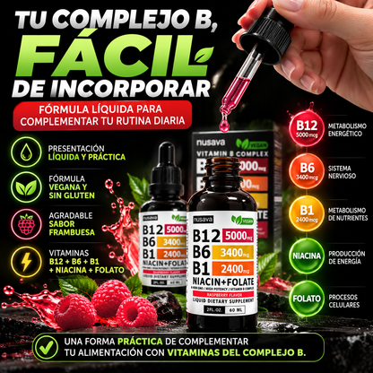 VITAMINA B12 NUSAVA COMBO X 2 UNIDADES