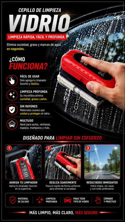 Cepillo De Limpieza Vidrio Empanado