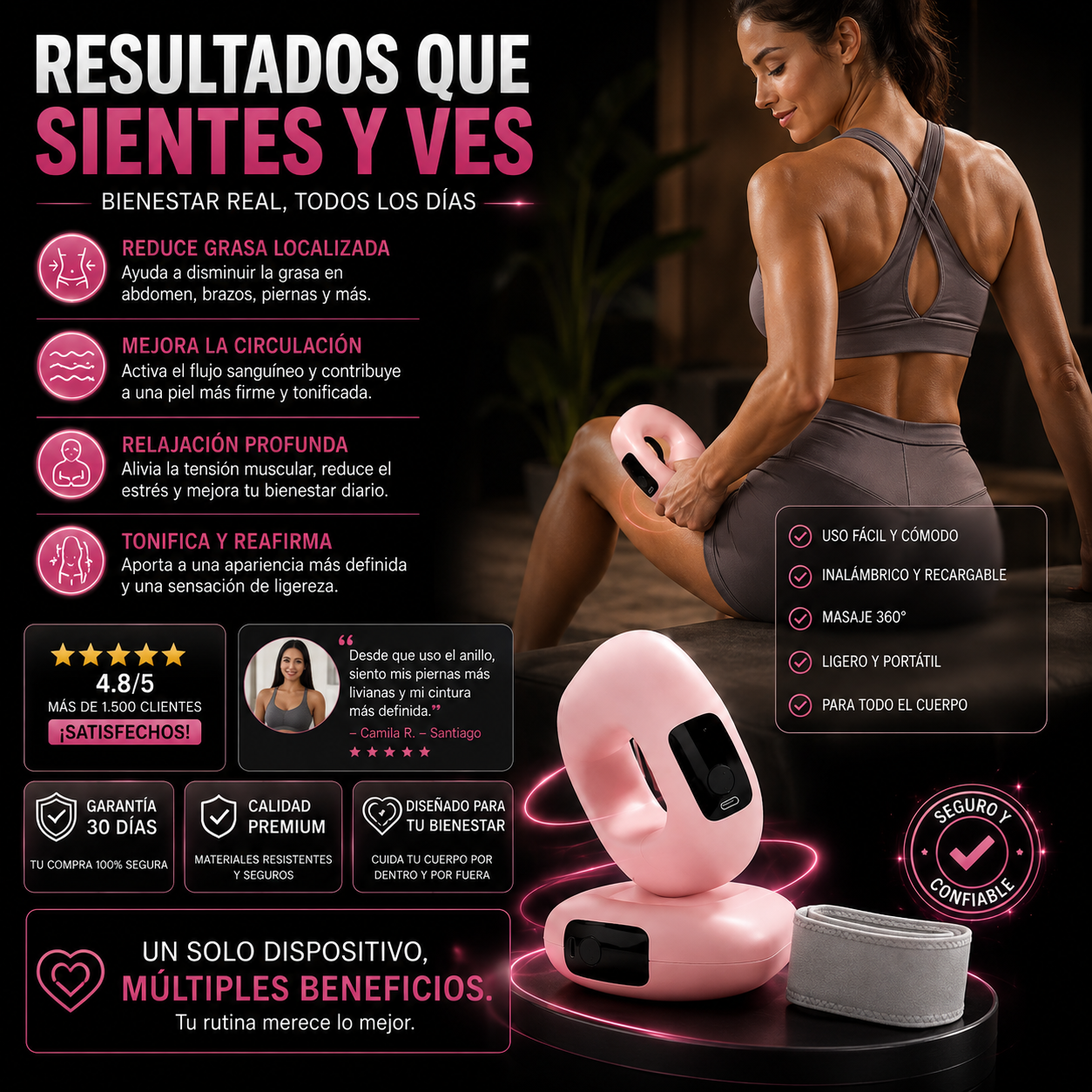 Anillo Masaje Inteligente Deporte